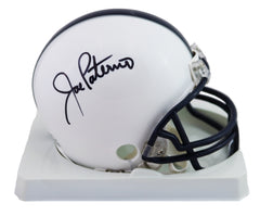 Joe Paterno Penn State Nittany Lions Signed Autographed Mini Football Helmet Global COA