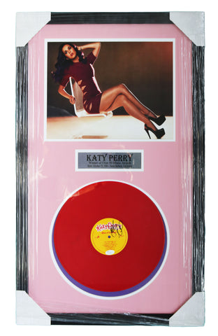Katy Perry Signed Autographed 33-1/2" x 20-1/8" Framed Record Album JSA