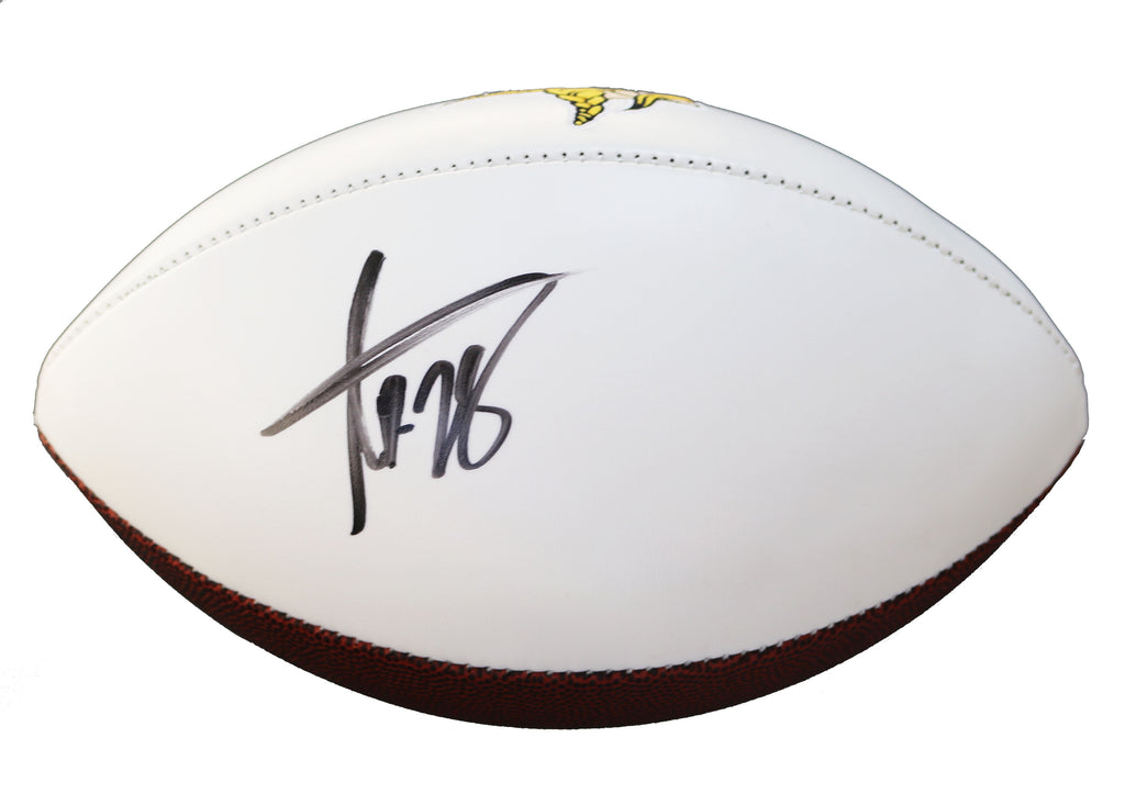adrian peterson signed football