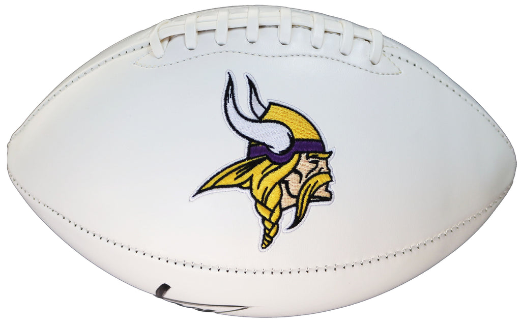 Adrian Peterson Minnesota Vikings Signed White Football Global COA –