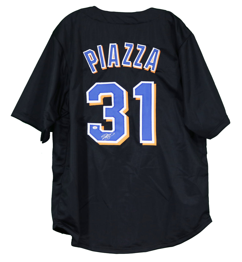 Mike Piazza New York Mets Signed Autographed Black #31 Custom Jersey –