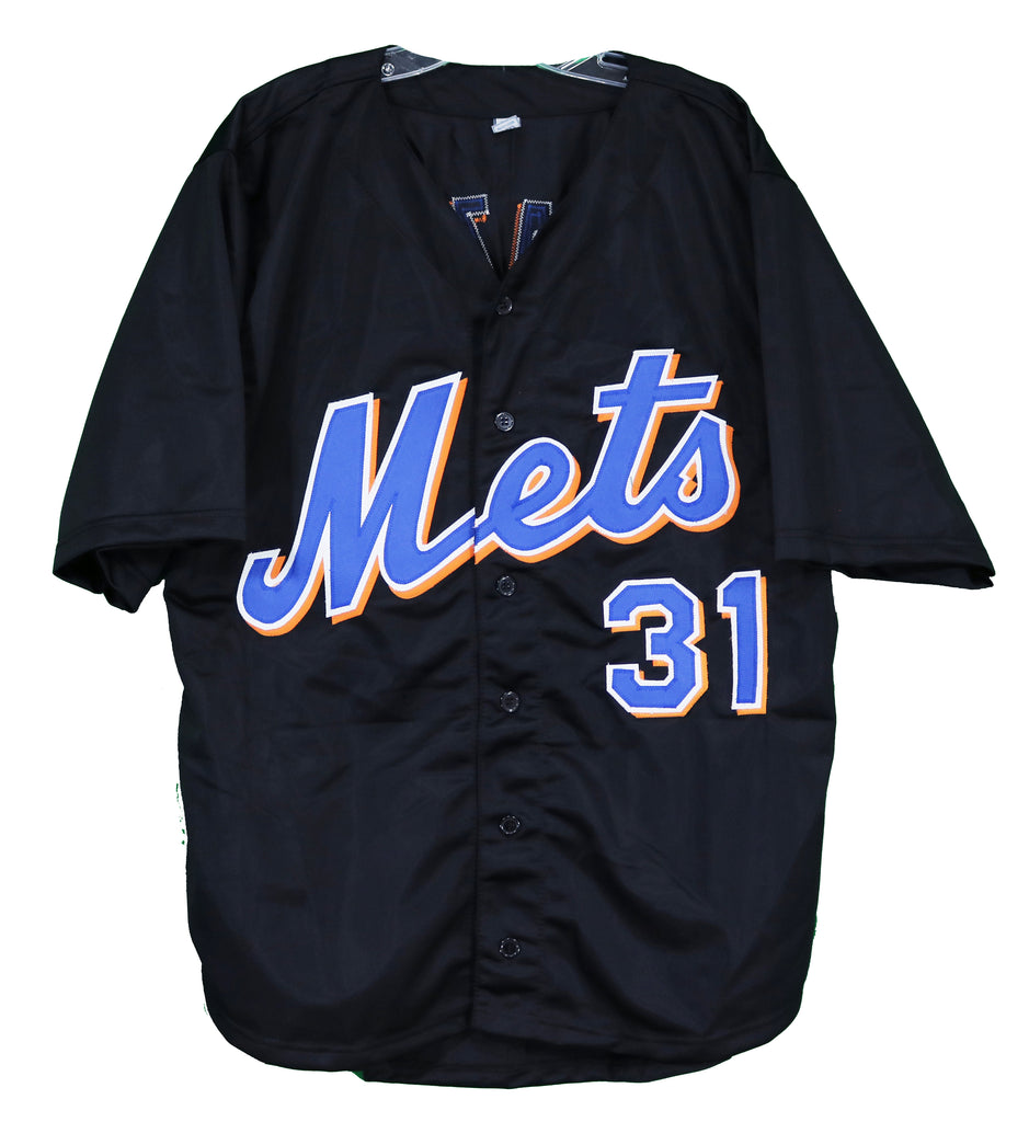 Mike Piazza New York Mets Signed Autographed Black #31 Custom Jersey –