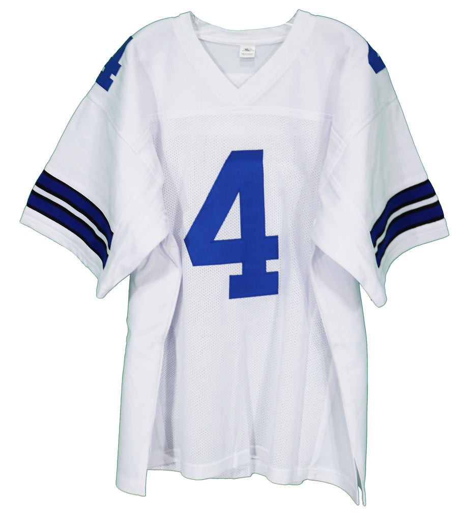 Dak Prescott Dallas Cowboys Signed Autographed Blue #4 Custom Jersey –