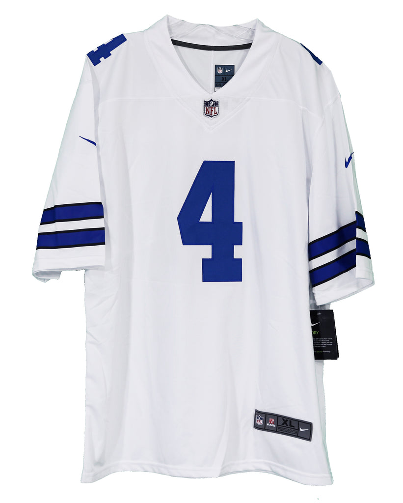 Dak Prescott Dallas Cowboys Signed Autographed Blue #4 Jersey PAAS COA –