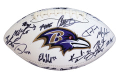 Baltimore Ravens 2016 Team Signed Autographed Logo Football PAAS Letter COA Flacco