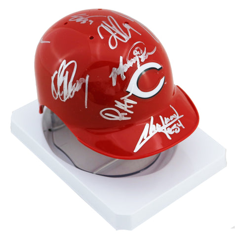 Cincinnati Reds 2013 Team Signed Autographed Mini Batting Helmet Authenticated Ink COA Votto Chapman