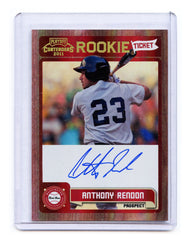 Anthony Rendon Washington Nationals 2011 Panini Contenders Rookie Ticket #10 Autographed Baseball Card
