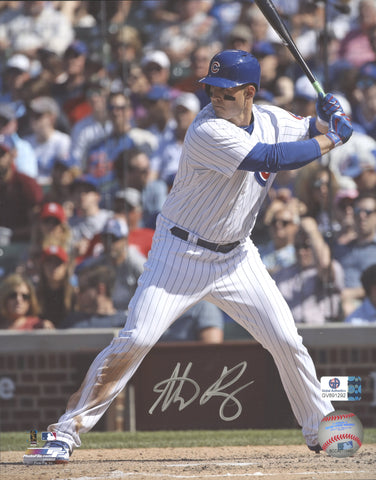Anthony Rizzo Chicago Cubs Signed Autographed 8" x 10" Batting Photo Global COA