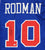 Dennis Rodman Detroit Pistons Signed Autographed Blue #91 Custom Jersey PAAS COA