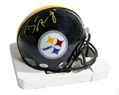 Ben Roethlisberger Pittsburgh Steelers Signed Autographed Football Mini Helmet PAAS COA - SCUFFED