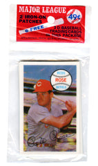 1970 Kellogg's Baseball Unopened Sealed Pack with Pete Rose Cincinnati Reds on Top
