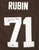 Ahtyba Rubin Signed Autographed Cleveland Browns Brown #71 Jersey - DISCOLORATION