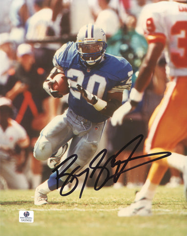Barry Sanders Detroit Lions Signed Autographed 8" x 10" Running Photo