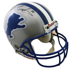 Barry Sanders Detroit Lions Signed Autographed Riddell Full Size Pro Line Authentic Helmet Authenticated Ink COA