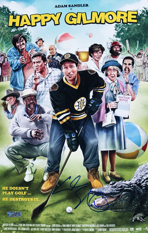 Adam Sandler Signed Autographed 17" x 11" Happy Gilmore Movie Poster Photo Heritage Authentication COA