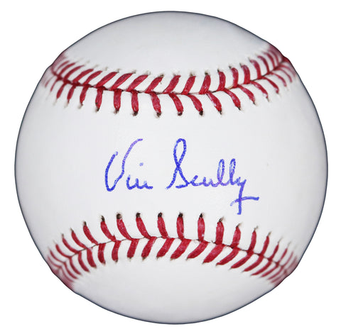 Vin Scully Los Angeles Dodgers Signed Autographed Rawlings Official Major League Baseball Global Letter COA with UV Display Holder
