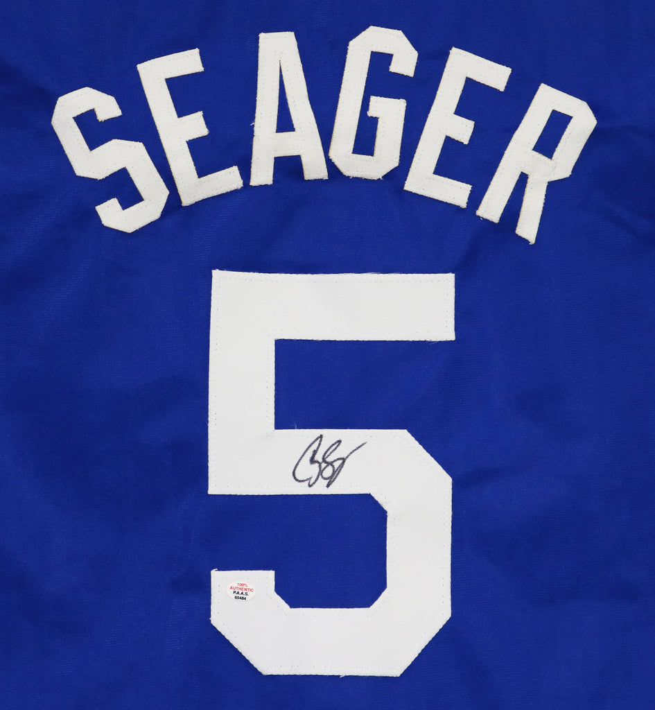 Corey Seager Los Angeles Dodgers Signed Autographed White #5