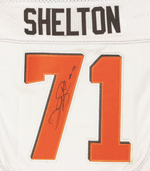 Danny Shelton Cleveland Browns Signed Autographed White #71 Jersey