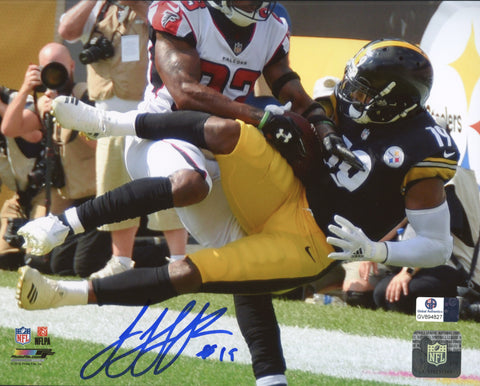 JuJu Smith-Schuster Pittsburgh Steelers Signed Autographed 8" x 10" Falling Photo Global COA