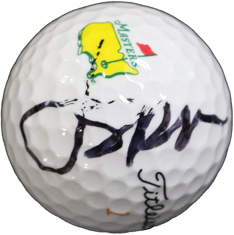 Jordan Spieth Signed Autographed Titleist Velocity Masters Logo Golf Ball Global COA with Display Holder - BLEMISH