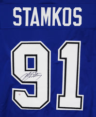 Steven Stamkos Tampa Bay Lightning Signed Autographed Blue #91 Custom Jersey PAAS COA