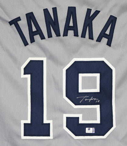 Masahiro Tanaka New York Yankees Signed Autographed Gray #19 Custom Jersey Global COA Sticker Only