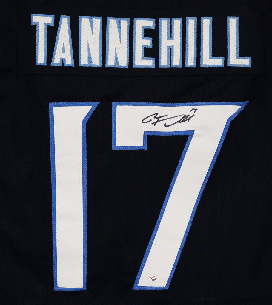 Ryan Tannehill Jersey #17 Tennessee Unsigned Custom Stitched Blue