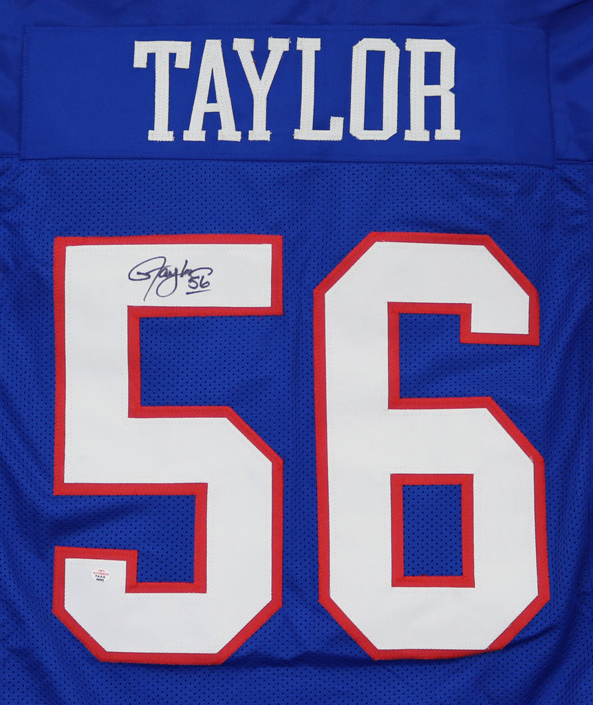 Lawrence Taylor New York Giants Signed Autographed Blue Custom Jersey –