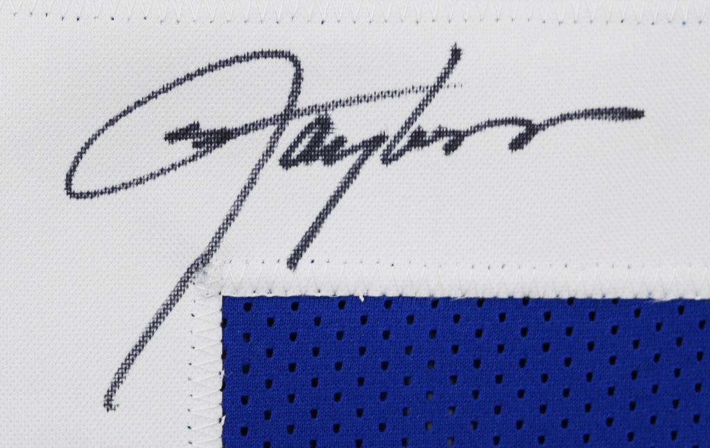 Lawrence Taylor Autographed New York Giants (Blue #56) Custom Jersey - –  Palm Beach Autographs LLC