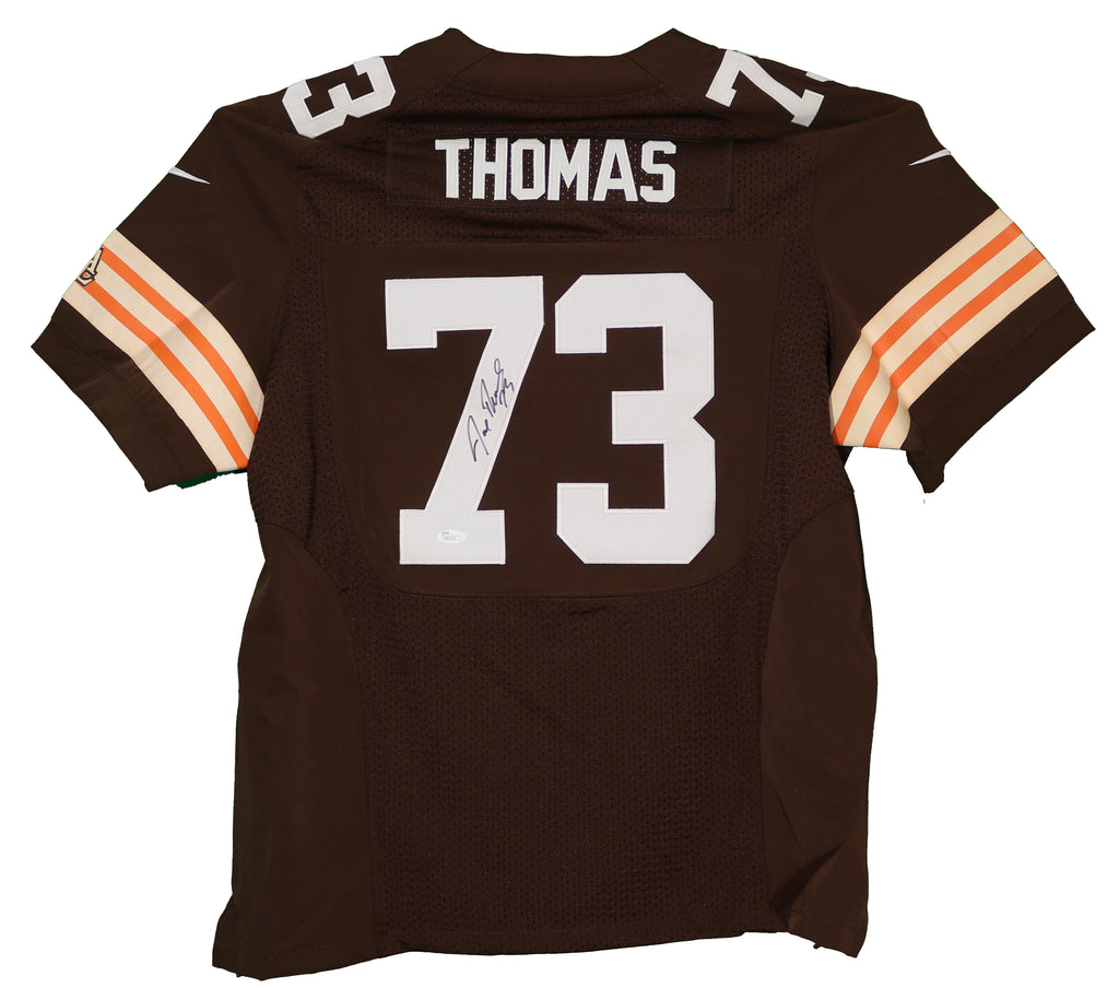 Joe Thomas Cleveland Browns Autographed Throwback Jersey - JSA Authentic