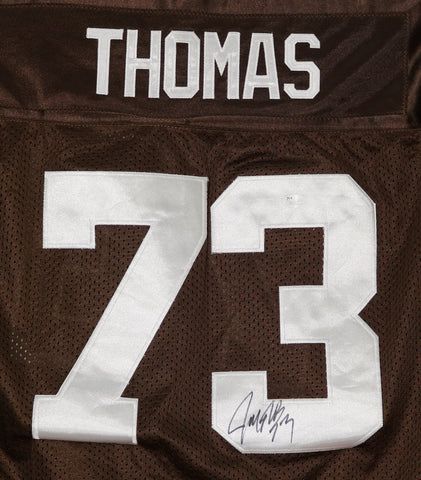 Joe Thomas Cleveland Browns Signed Autographed Brown #73 Jersey JSA COA SIze 48