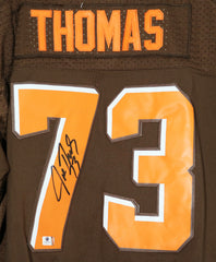 Joe Thomas Cleveland Browns Signed Autographed Brown #73 Jersey Global COA