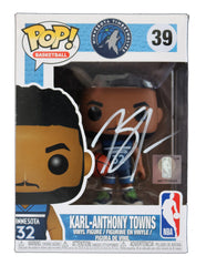 Karl-Anthony Towns Minnesota Timberwolves Signed Autographed NBA FUNKO POP #39 Vinyl Figure Heritage Authentication COA - SLIGHT DAMAGE