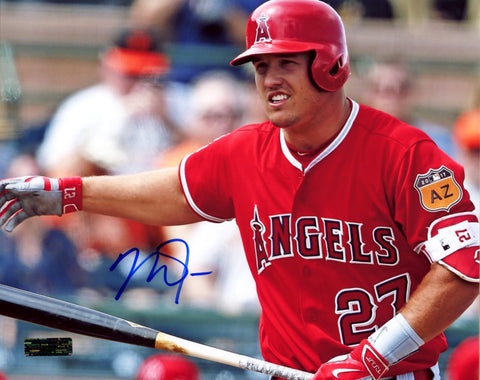 Mike Trout Los Angeles Angels Signed Autographed 8" x 10" Photo Heritage Authentication COA
