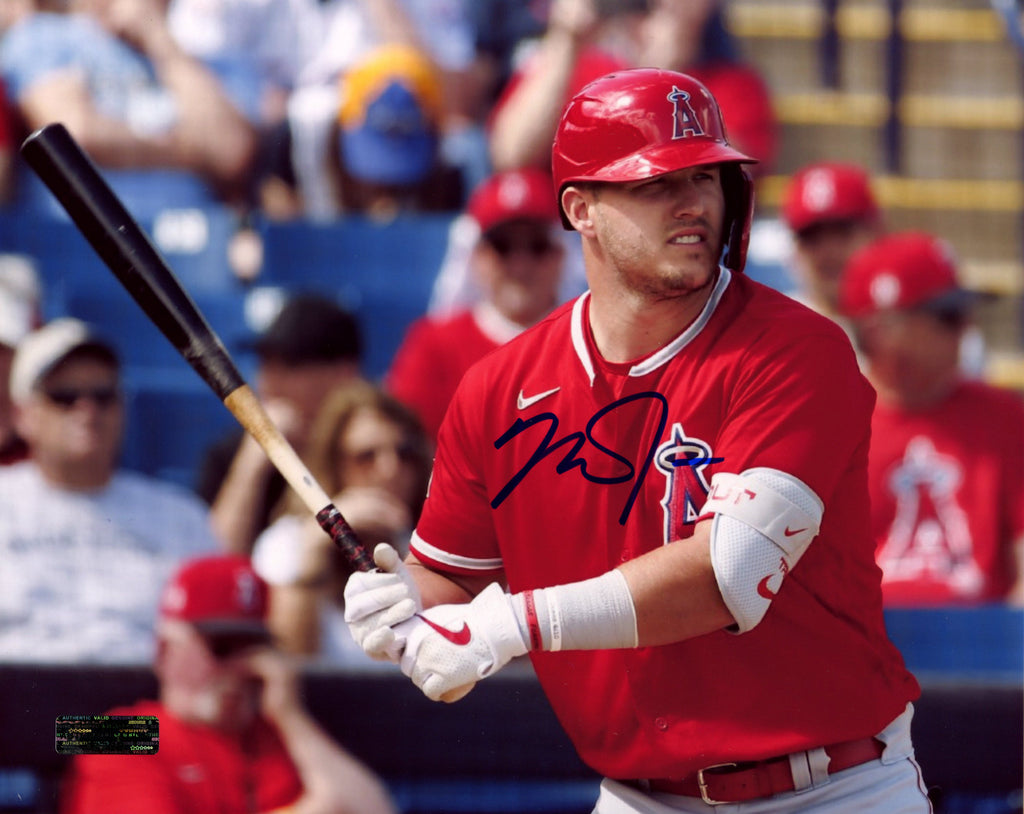 Mike Trout Los Angeles Angels Signed Autographed 8x10 Batting Photo –
