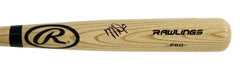 Mike Trout Los Angeles Angels Signed Autographed Rawlings Pro Natural Bat Global COA