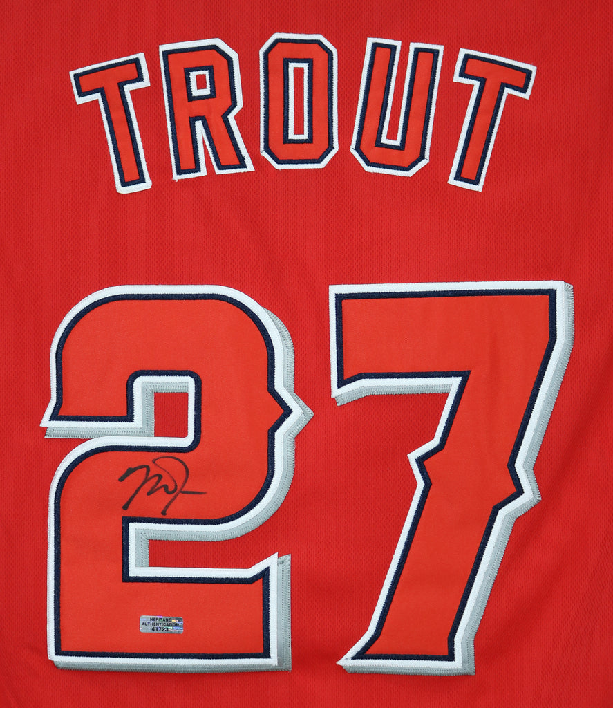 Los Angeles Angels Anaheim Ducks Mike Trout Authentic Hockey