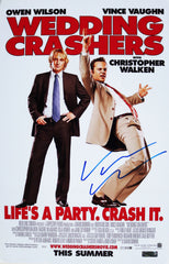 Vince Vaughn Signed Autographed 17" x 11" Wedding Crashers Movie Poster Photo Heritage Authentication COA