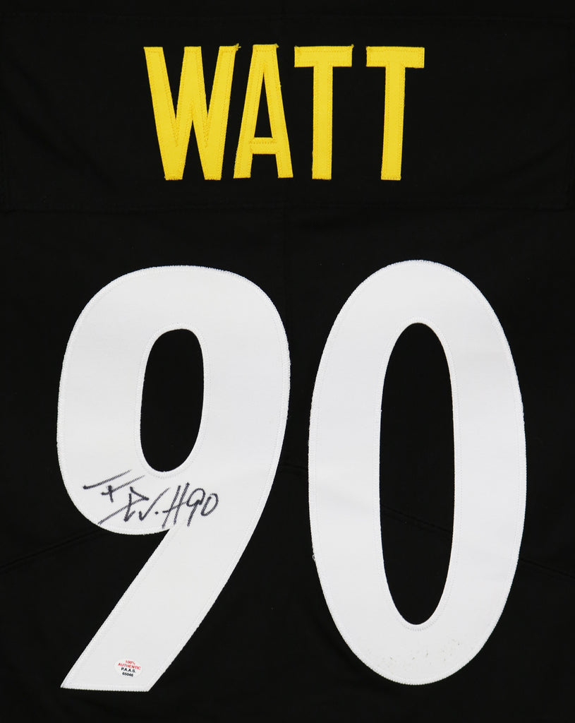 TJ Watt Autographed Pittsburgh Steelers Salute to Service Speed Mini H – The  Jersey Source