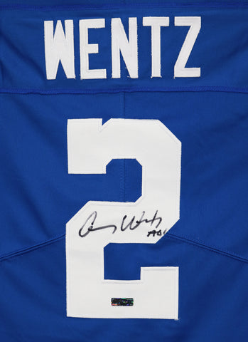 Carson Wentz Indianapolis Colts Signed Autographed Blue #2 Jersey Heritage Authentication COA
