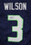 Russell Wilson Seattle Seahawks Signed Autographed Blue #3 Custom Jersey PAAS COA