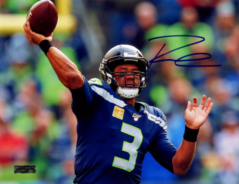 Russell Wilson Seattle Seahawks Signed Autographed 8-1/2" x 11" Photo Heritage Authentication COA