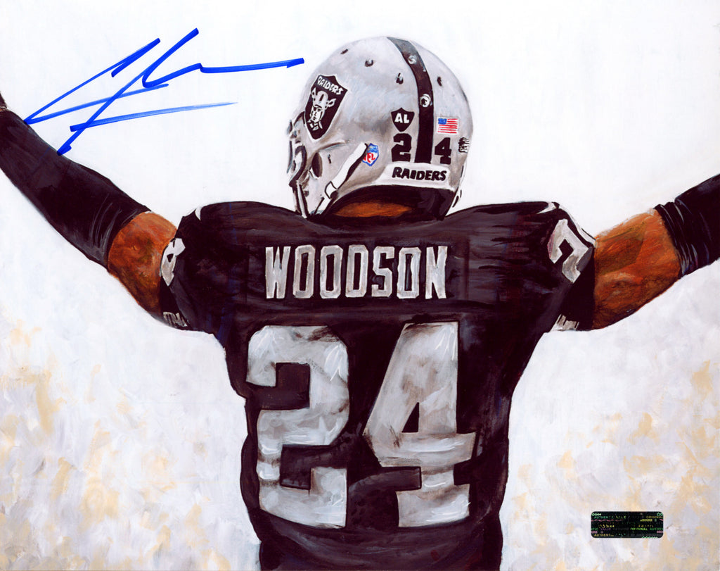 Charles Woodson Oakland Raiders Signed Autographed 8' x 10' Photo Heritage  Authentication COA