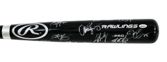 New York Yankees 2016 Team Signed Autographed Rawlings Black Pro Baseball Bat Authenticated Ink COA Rodriguez Judge Teixeira