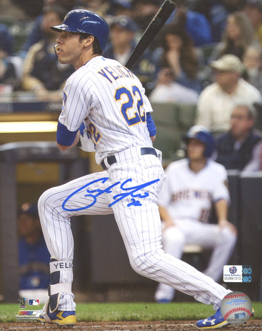 Christian Yelich Milwaukee Brewers Signed Autographed 8" x 10" Photo Global COA