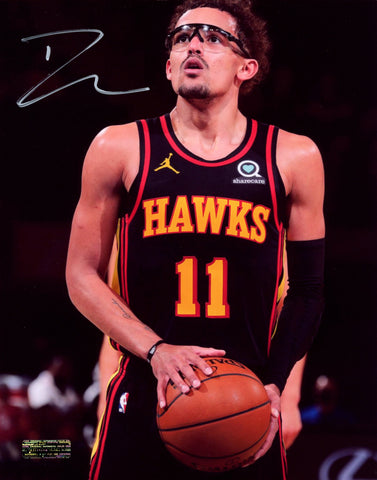 Trae Young Atlanta Hawks Signed Autographed 8" x 10" Photo Heritage Authentication COA
