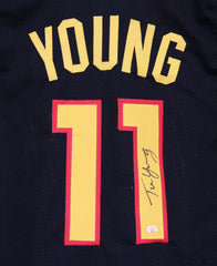 Trae Young Atlanta Hawks Signed Autographed Black #11 Custom Jersey PAAS COA